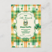 グリーンラッキーリトルシャームロックディパーラッフル エンクロージャーカード (正面)