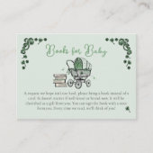 グリーンラッキーリトルシャームロックブックスベビー エンクロージャーカード (正面)