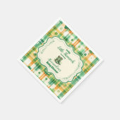 グリーンラッキーリトルシャームロックベビーシャワー スタンダードカクテルナプキン (角)