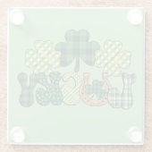 グリーンラッキーSt patricks day ガラスコースター (裏面)