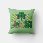 グリーンラッキーSt patricks day クッション (正面)