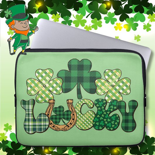 グリーンラッキーSt patricks day ラップトップスリーブ