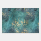 グリーンラッピング紙フラットシートセット3 ラッピングペーパーシート (正面2)