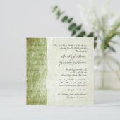 グリーンラブは患者ヴィンテージウェディング招待状 招待状 (スタンド正面)