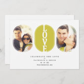 グリーンラブ引用文結婚ズ2枚の写真カップル (正面/裏面)