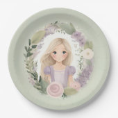 グリーンラプンツェル ペーパープレート (正面)