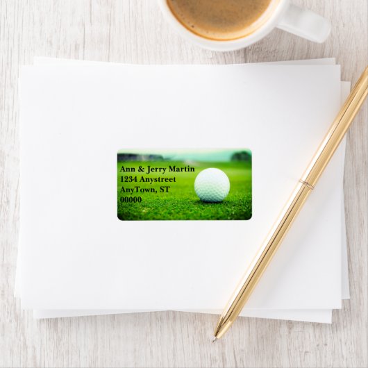 グリーンラベルのゴルファーのためのゴルフボールデザインアート ラベル (インサイチュ)