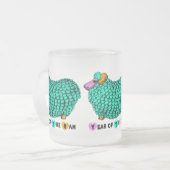 グリーンラム中国の年〔占星術の〕十二宮図すりガラスM フロストグラスマグカップ (正面左)