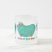 グリーンラム中国の年〔占星術の〕十二宮図すりガラスM フロストグラスマグカップ (中央)