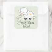 グリーンラム赤ちゃんシャワーラベルシール スクエアシール (バッグ)