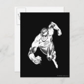 グリーンランタンが前方に飛び出す ポストカード (正面/裏面)