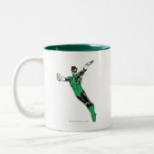 グリーンランタンが飛ぶ ツートーンマグカップ (左)