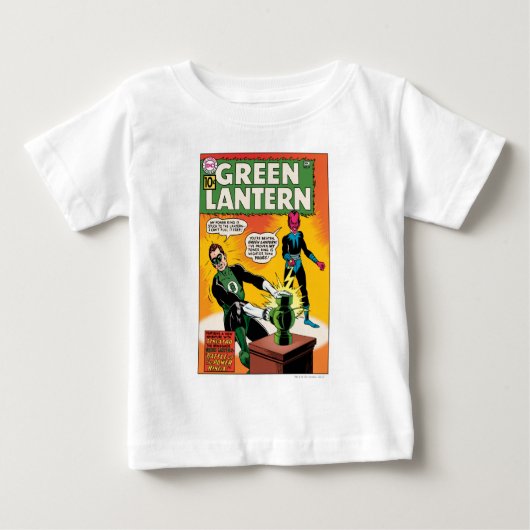グリーンランタンとシネストロカバー ベビーTシャツ (正面)