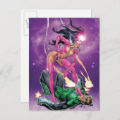 グリーンランタンとスターサファイア – カラー ポストカード (正面/裏面)