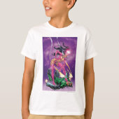 グリーンランタンとスターサファイア – カラー Tシャツ (正面)