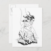 グリーンランタンとスターサファイア ポストカード (正面/裏面)