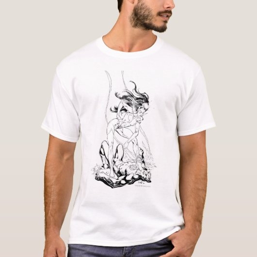 グリーンランタンとスターサファイア Tシャツ (正面)