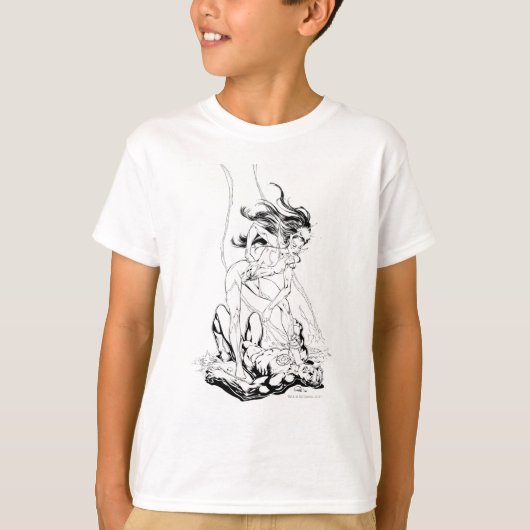 グリーンランタンとスターサファイア Tシャツ (正面)