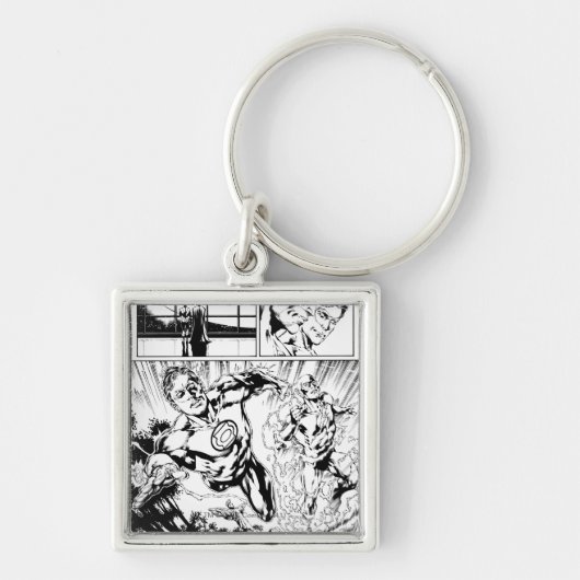 グリーンランタンとフラッシュパネル2 キーホルダー (正面)