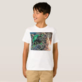 グリーンランタンと月 Tシャツ (正面フル)