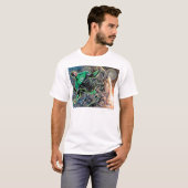 グリーンランタンと月 Tシャツ (正面フル)