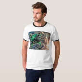 グリーンランタンと月 Tシャツ (正面フル)
