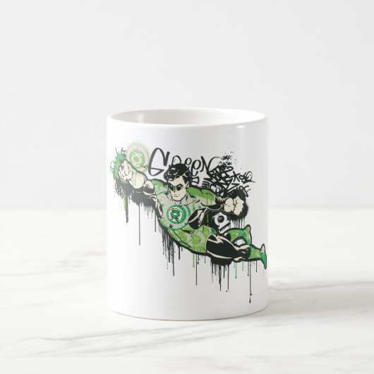 グリーンランタングラフィティキャラクター コーヒーマグカップ (中央)