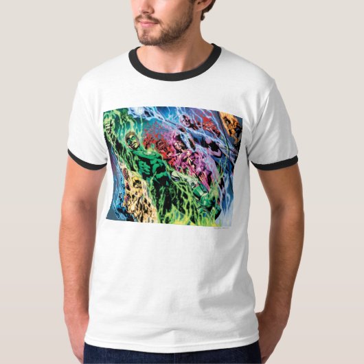 グリーンランタングループ – 色 Tシャツ (正面)