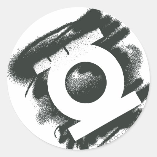 グリーンランタンスプレーシンボル ラウンドシール (正面)