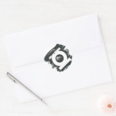 グリーンランタンスプレーシンボル ラウンドシール (封筒)