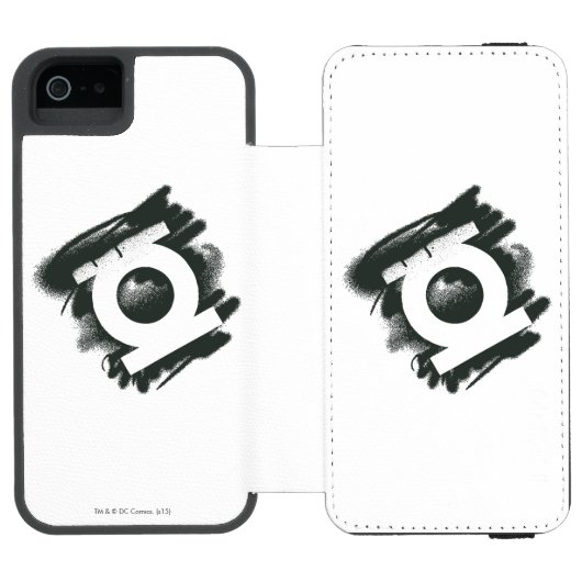 グリーンランタンスプレーシンボル INCIPIO iPhoneウォレットケース (フォリオ Open)