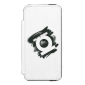 グリーンランタンスプレーシンボル INCIPIO iPhoneウォレットケース (フォリオ 正面)