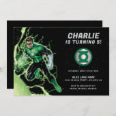 グリーンランタンボーイズ誕生日 招待状 (正面/裏面)