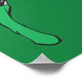 グリーンランタンポインティングリングや輪 ポスター (角)