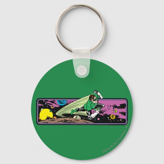 グリーンランタン宇宙 キーホルダー (正面)