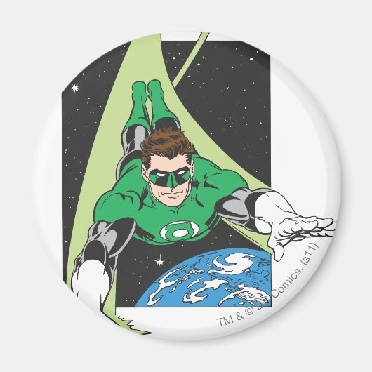 グリーンランタン宇宙 マグネット (正面)