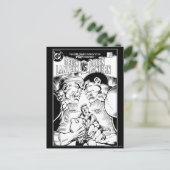 グリーンランタン対グリーンランタン,白黒 ポストカード (スタンド正面)