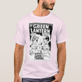 グリーンランタン対シネストロ、白黒 Tシャツ (正面)