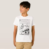 グリーンランタン対ピエロ、白黒 Tシャツ (正面フル)