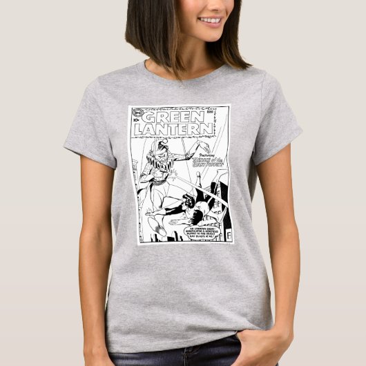 グリーンランタン対ピエロ、白黒 Tシャツ (正面)