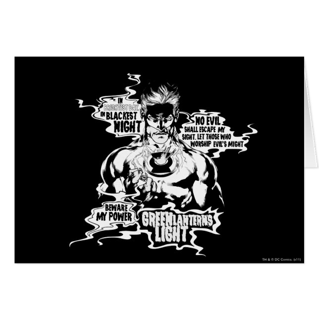 グリーンランタン文字コラージュ (正面横)