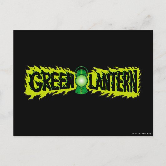 グリーンランタン白熱［赤熱］光を放つ – ランタン2 ポストカード (正面)