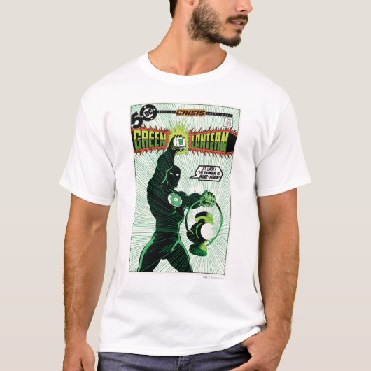 グリーンランタン白熱［赤熱］光を放つ – ランタン Tシャツ (正面)