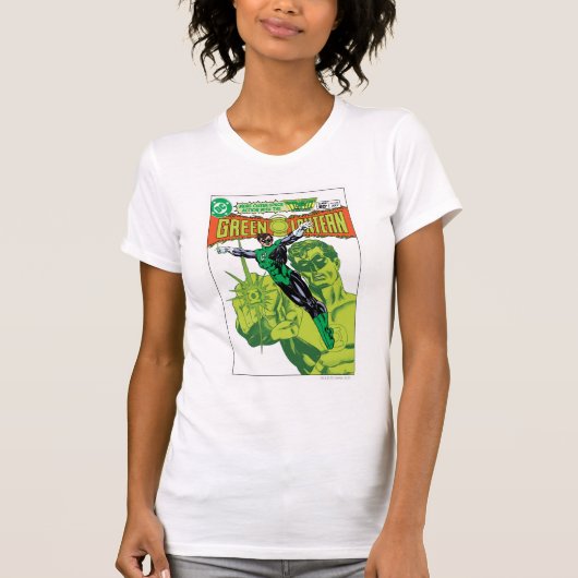 グリーンランタン – アクション漫画カバー Tシャツ (正面)