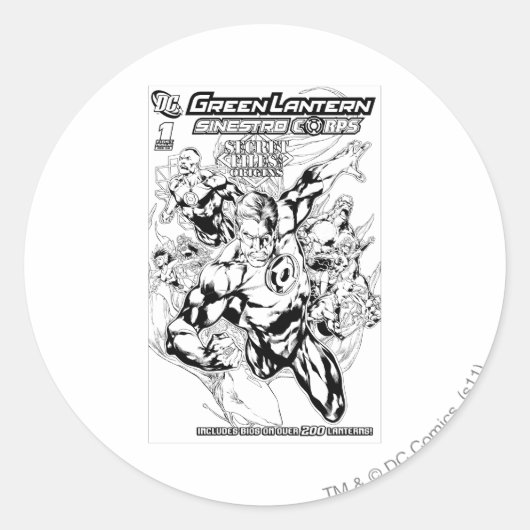 グリーンランタン – シークレットファイルとオリジンカバー, Bl ラウンドシール (正面)