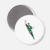 グリーンランタン – 上飛んでいるへ マグネット (正面/裏面)