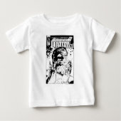 グリーンランタン – 多くのリングや輪、白黒 ベビーTシャツ (正面)