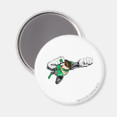 グリーンランタン – 漫画飛んでいる、右 マグネット (正面/裏面)