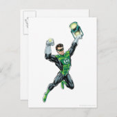 グリーンランタン – 漫画、ランタン付き ポストカード (正面/裏面)