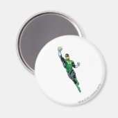 グリーンランタン – 漫画、上飛んでいるへ マグネット (正面/裏面)